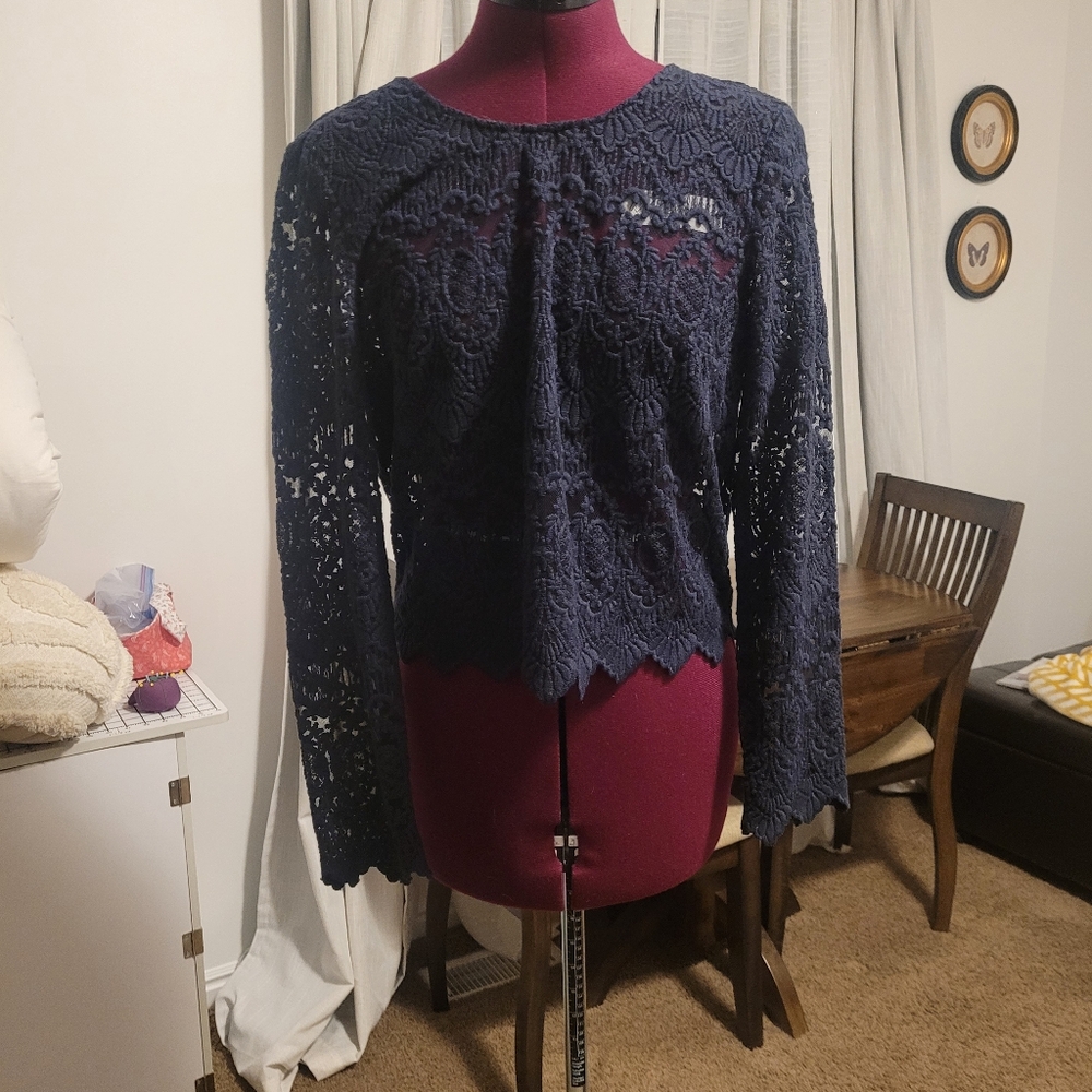 Sezane Lace Blouse